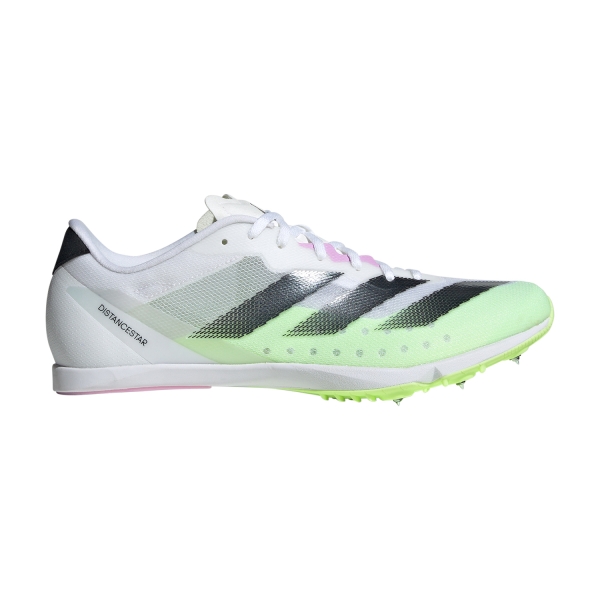 Men's Racing Shoes Adidas adizero Distancestar  Cloud White/Core Black/Green Spark IG7445