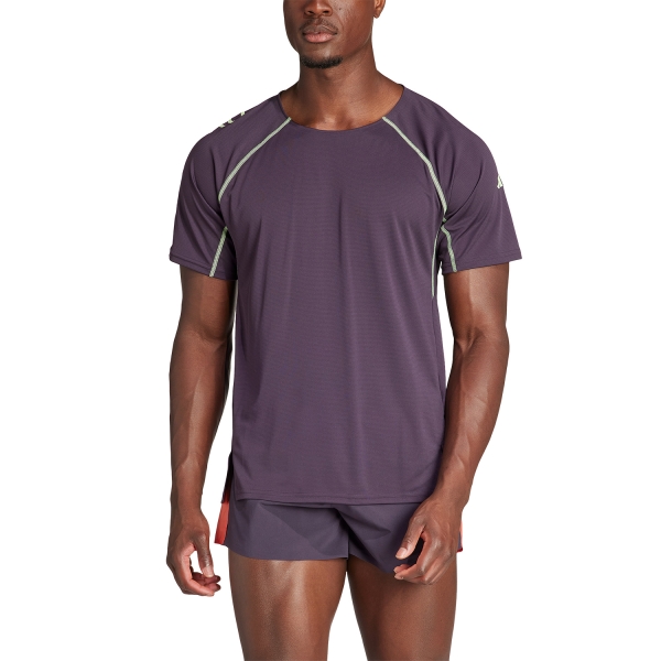 Men's Running T-Shirt adidas Ekiden TShirt  Aurora Black IS0721