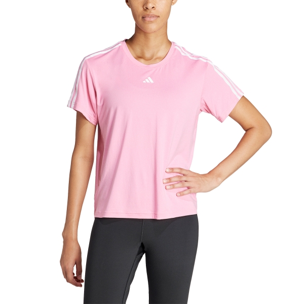 Camisetas Fitness y Training Mujer adidas FreeLift Camiseta  Bliss Pink/White IS4215