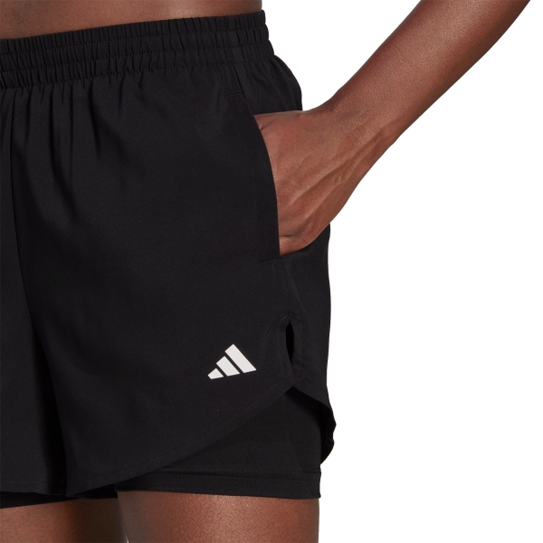 adidas Freelift 2 in 1 3in Pantaloncini - Black/White