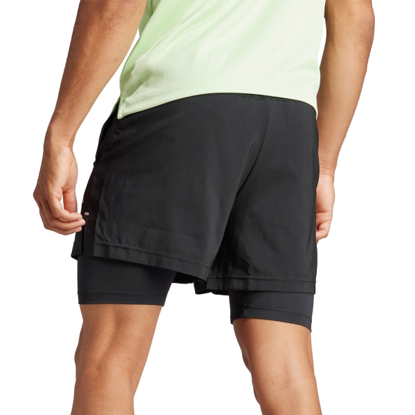 adidas Gym+ 2 in 1 5in Shorts - Black