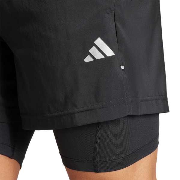 adidas Gym+ 2 in 1 5in Shorts - Black