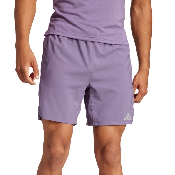 Pantalones Cortos Training Hombre adidas HIIT 3 Stripes 7in Shorts  Shadow Violet IS37257in
