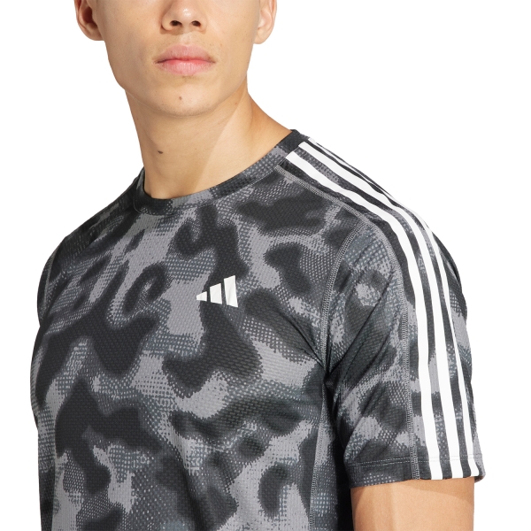 adidas Own The Run Iconic Camiseta - Grey Four/Grey Six/Carbon/Black