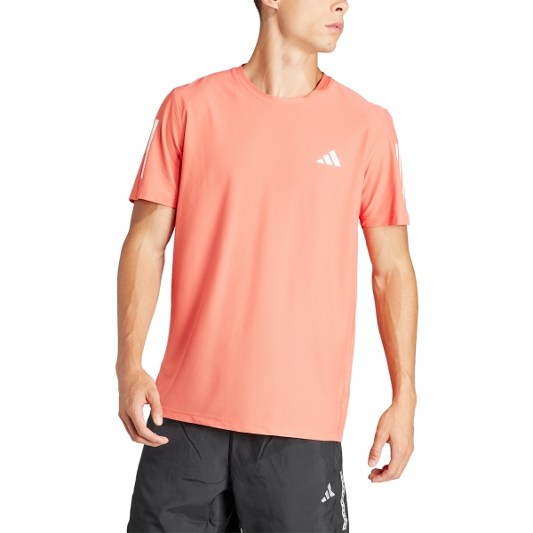 Men's Running T-Shirt adidas Own The Run TShirt  Preloved Scarlet IN1508