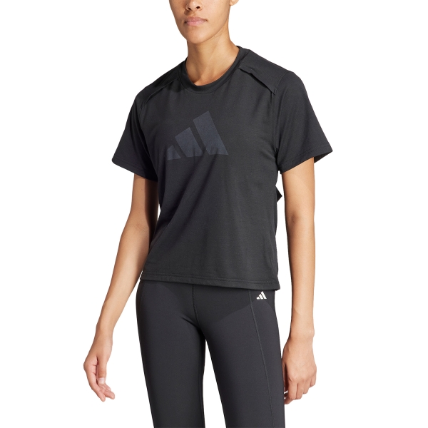 Camisetas Fitness y Training Mujer adidas Power AEROREADY Camiseta  Black IT2169
