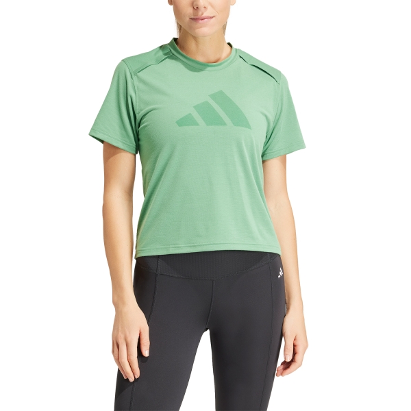 Camisetas Fitness y Training Mujer adidas Power AEROREADY Camiseta  Preloved Green IT2171