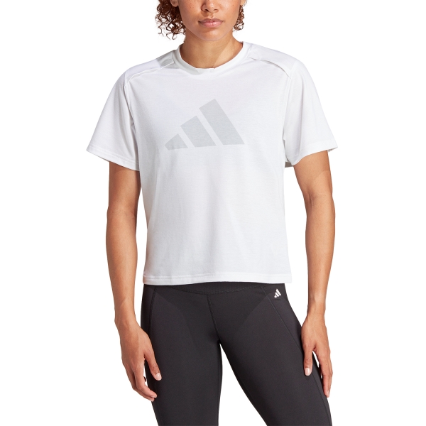 Camisetas Fitness y Training Mujer adidas Power AEROREADY Camiseta  White IT2170