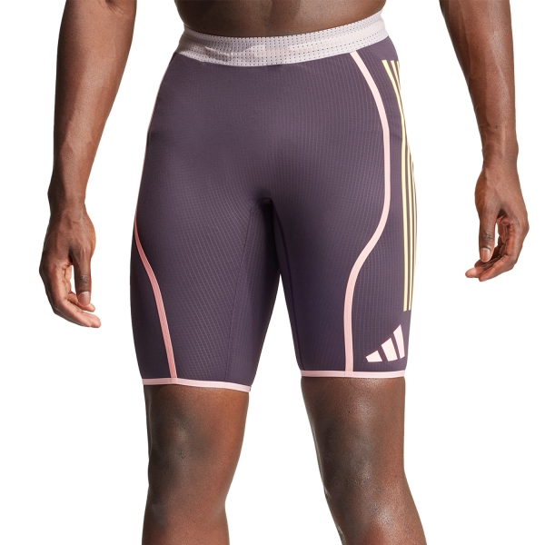 Men's Running Shorts adidas Promo AEROREADY 9in Shorts  Aurora Black/Preloved Fig IN1119