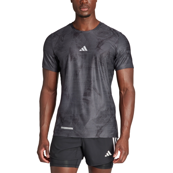 Maglietta Running Uomo adidas Ultimate HEAT.RDY Maglietta  Carbon/Black IL7184