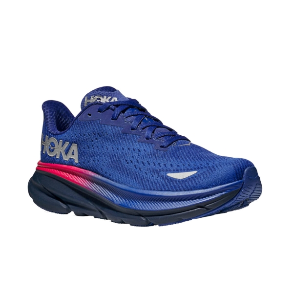 Hoka One One Clifton 9 Wide Zapatos para correr Mujer, azul