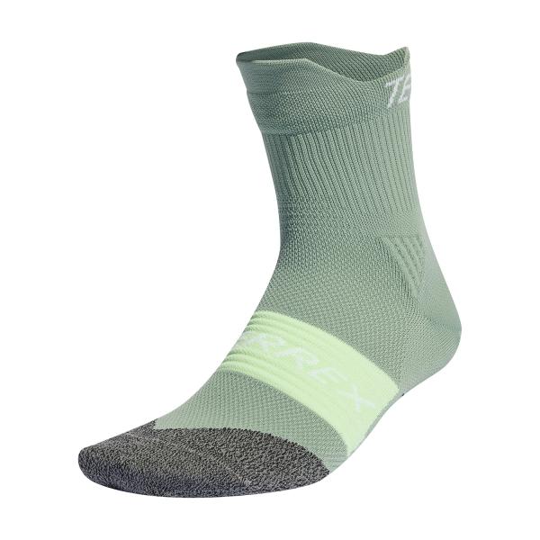 Running Socks adidas Terrex Agravic Socks  Silver Green IN8339