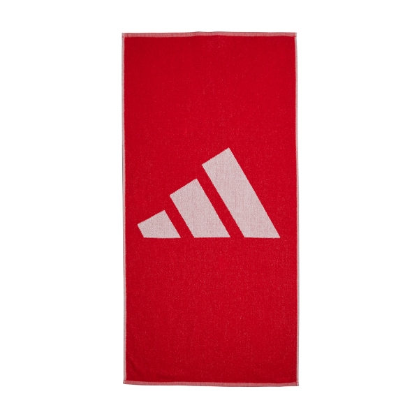 Running Accessories adidas 3 Bar Small Hand towel  Better Scarlet/White IR6243