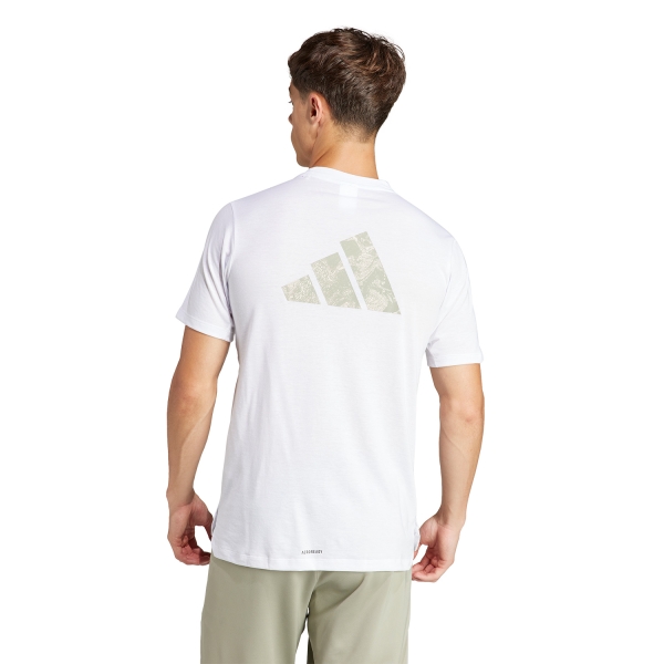 adidas Workout Logo Maglietta - White/Black