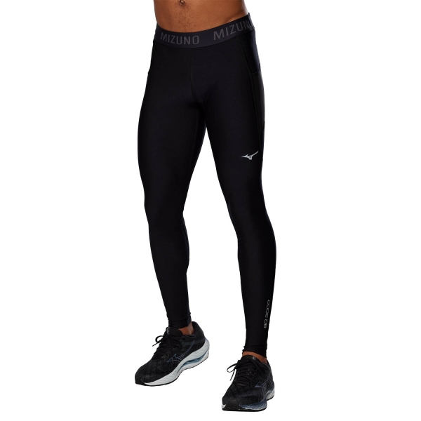 Pants y Tights Running Hombre Mizuno BG3000 Tights  Black J2GBA50009