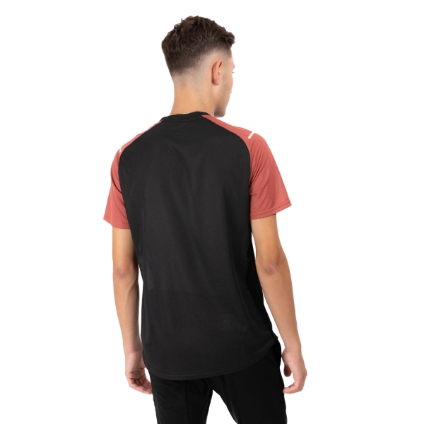 Mizuno Dryaeroflow Pro T-Shirt - Black/Mineral Red