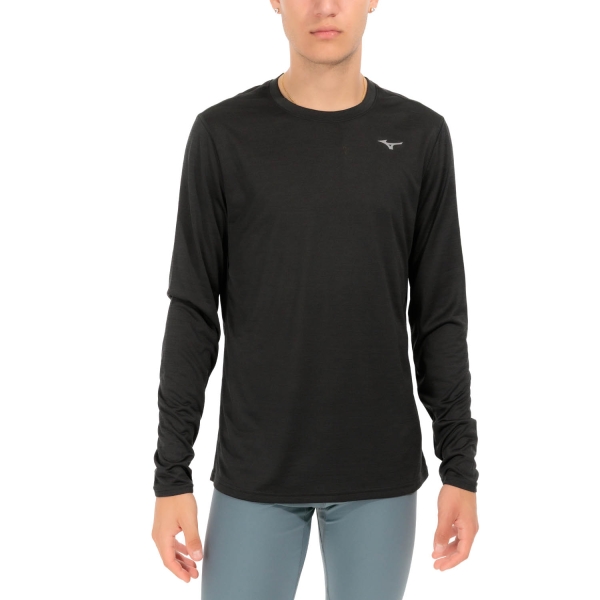 Men's Running Shirt Mizuno Impulse Core Shirt  Black J2GAA52009
