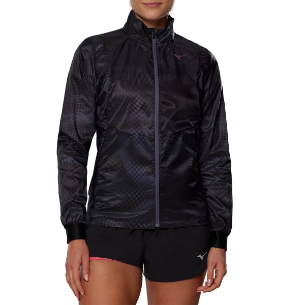 Women's Running Jacket Mizuno Mizuno Premium Aero Jacket  Black  Black 