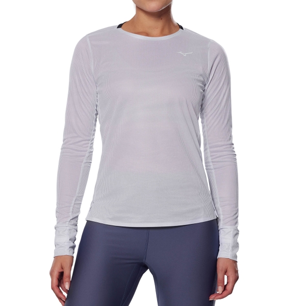 Camisa Running Mujer Mizuno Mizuno Premium Aero Camisa  Snow White/Thistle  Snow White/Thistle 