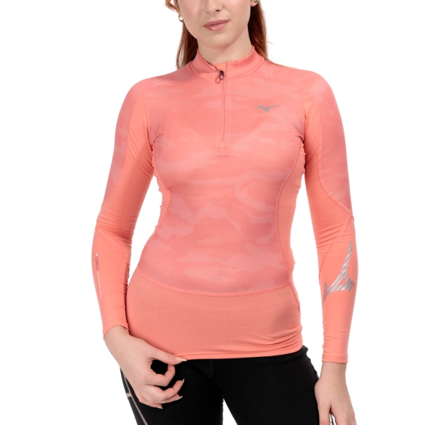 Women's Shirts Sport Underwear Mizuno Virtual Body G3 Shirt  Sugar Coral A2GAA70165