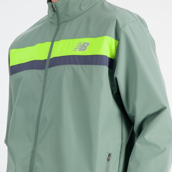 New Balance Accelerate Logo Men's Running Jacket - Dark Juniper