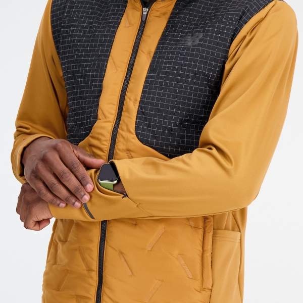 New Balance Impact Run Luminous Heat Jacket - Tobacco