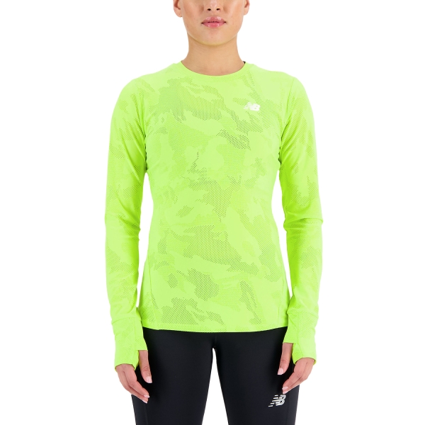 Maglia Running Donna New Balance Q Speed Jacquard Maglia  Thirty Watt WT33282THW