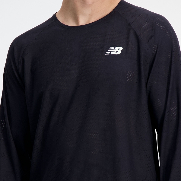 New Balance Q Speed Jacquard Camisa - Black