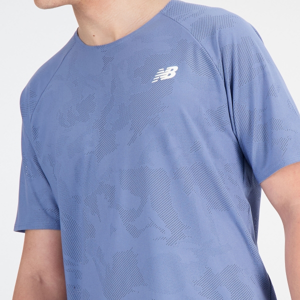New Balance Q Speed Jacquard Camiseta - Mercury Blue
