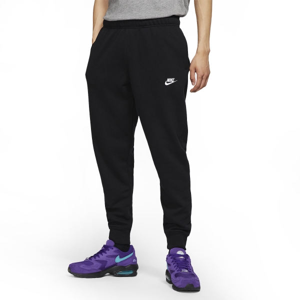 Pantaloni e Tights Running Uomo Nike Club Pantaloni  Black/White BV2679010