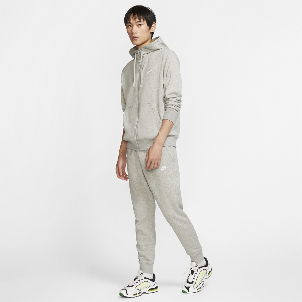 Nike Club Pantalones - Dark Grey Heather/Matte Silver/White