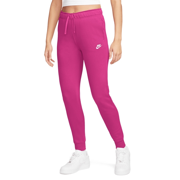 Pants y Tights Fitness y Training Mujer Nike Club Pantalones  Fireberry/White DQ5191615