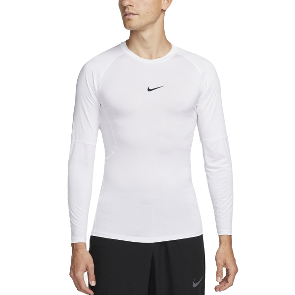 Men's Training Shirt Nike DriFIT Logo Shirt  White/Black FB7919100