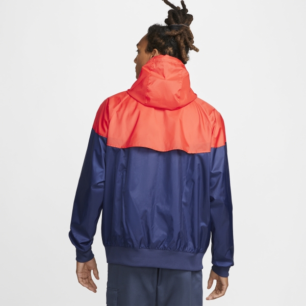 Nike Heritage Essentials Windrunner Giacca - Midnight Navy/Light Crimson