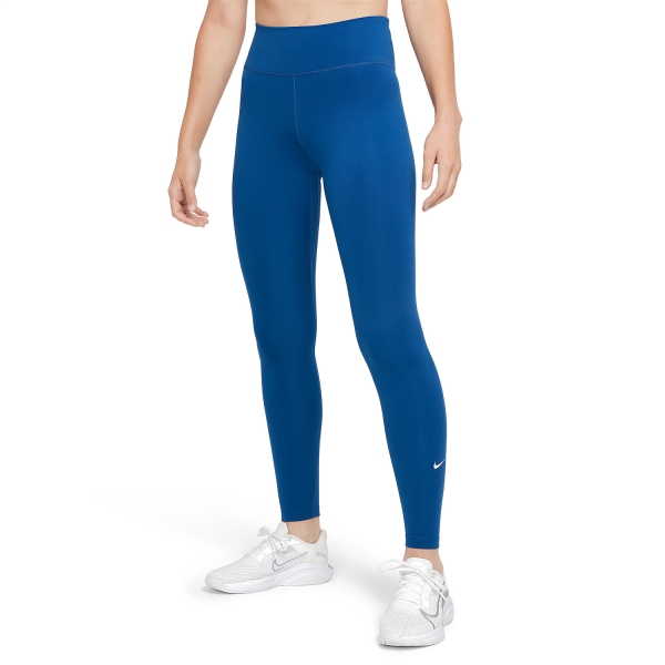 Pants e Tights Fitness e Training Donna Nike One Tights  Court Blue/White DD0252476