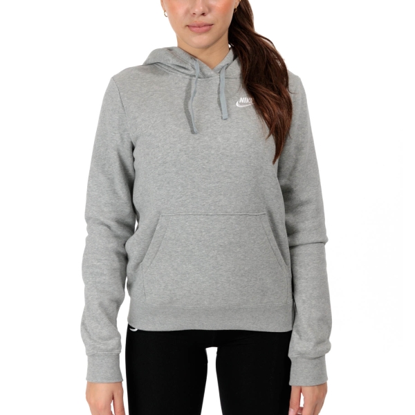 Women's Fitness & Training Shirt and Hoodie Nike Sportswear Club Hoodie  Dark Grey Heather/White DQ5793063