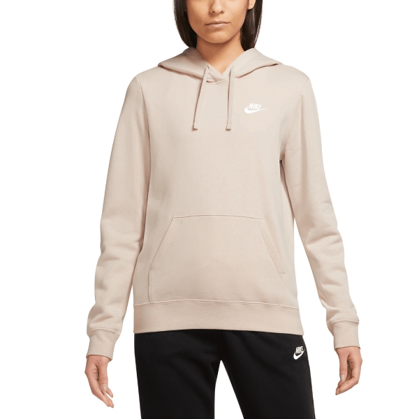 Women's Fitness & Training Shirt and Hoodie Nike Club Hoodie  Sanddrift/White DQ5793126