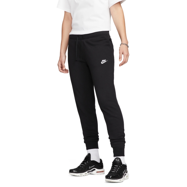 Pants y Tights Fitness y Training Mujer Nike Club Pantalones  Black/White DQ5191010