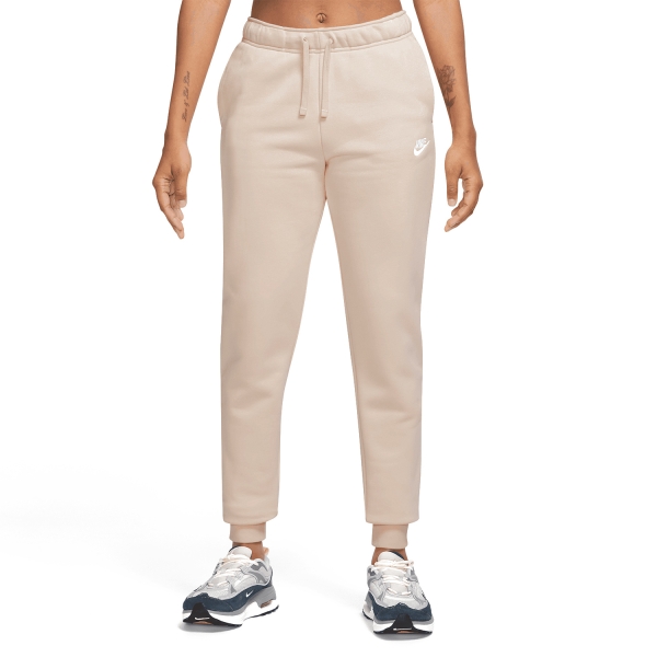 Pants e Tights Fitness e Training Donna Nike Nike Club Pantaloni  Sanddrift/White  Sanddrift/White 