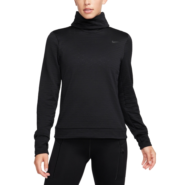 Women's Running Shirt Nike ThermaFIT Element Swift Shirt  Black/Reflective Silver FB5306010
