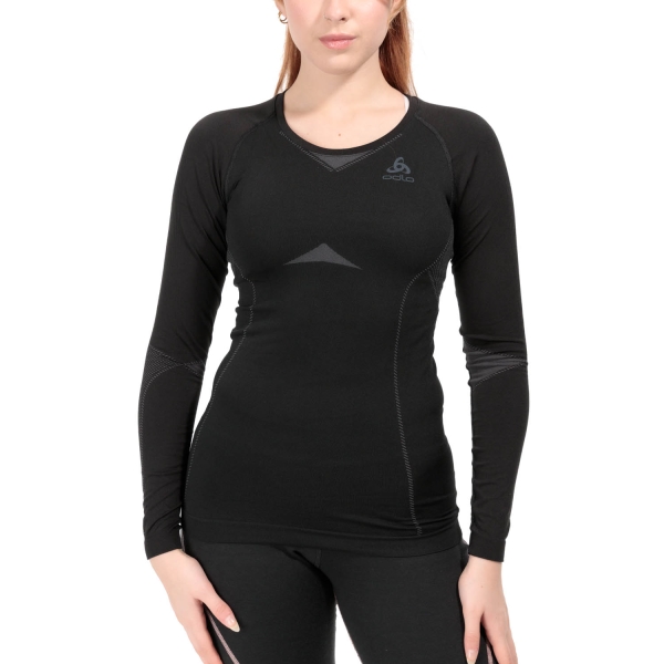 Maglia Intimo Sportivo Donna Odlo Odlo Fundamentals Performance Warm Maglia  Black/Graphite Grey  Black/Graphite Grey 