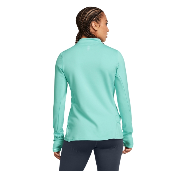 Under Armour Qualifier Cold Shirt - Neo Turquoise/Reflective