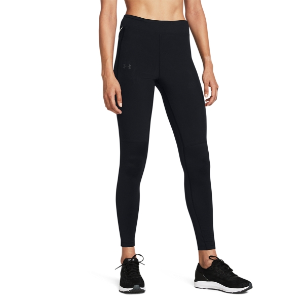 Women's Running Tights Under Armour Under Armour Qualifier Cold Tights  Black  Black 