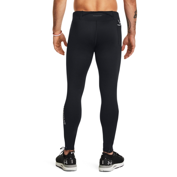 Under Armour Qualifier Elite Tights - Black/Jet Gray/Reflective