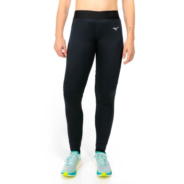 Women's Underwear Tights Mizuno Mid Weight Breath Thermo Long Tights  Black A2GBA73009