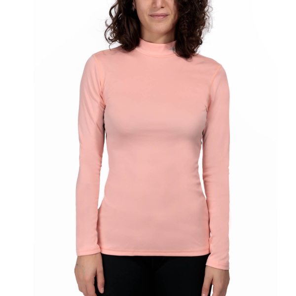 Maglia Intimo Sportivo Donna Mizuno Mizuno Mid Weight Breath Thermo Maglia  Apricot Blush  Apricot Blush 