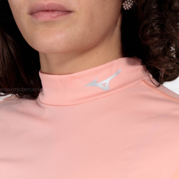 Mizuno Mid Weight Breath Thermo Shirt - Apricot Blush