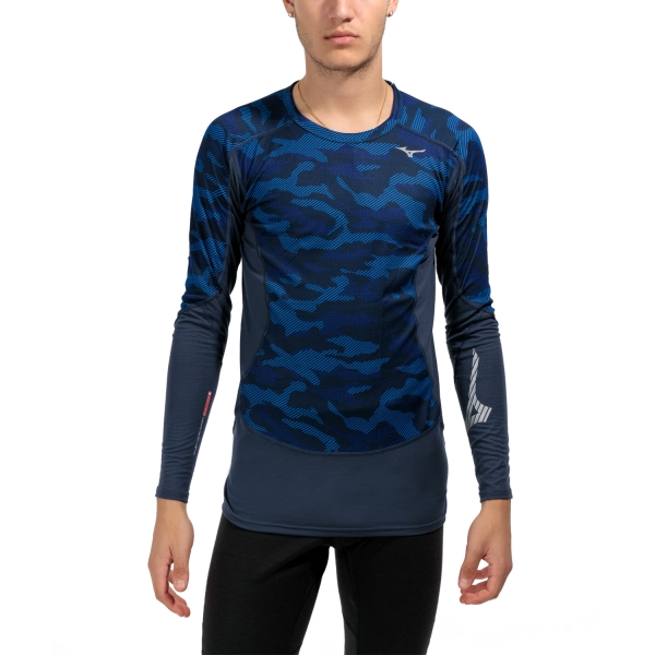 Maglia Intima Uomo Mizuno Virtual Body G3 Crew Maglia  Surf Blue A2GAA50525