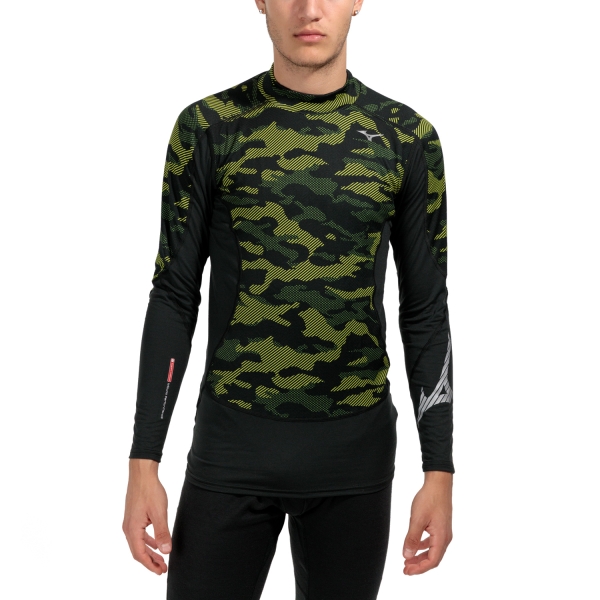 Men's Shirt Underwear Mizuno Mizuno Virtual Body G3 Camo Shirt  Evening Primrose  Evening Primrose 