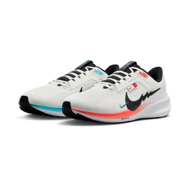 Nike Air Zoom Pegasus 40 - Sail/Black/White/Bright Crimson